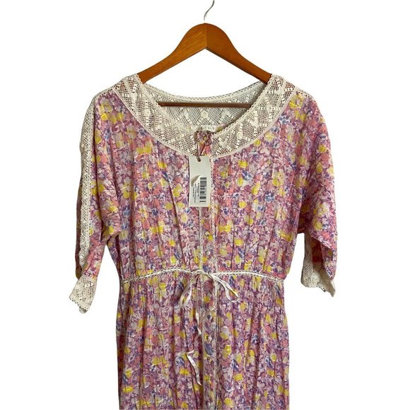 NWT LOVESHACKFANCY Callan Dress Jetset Maxi Lace Floral Boho- size 2 - Picture 6 of 13